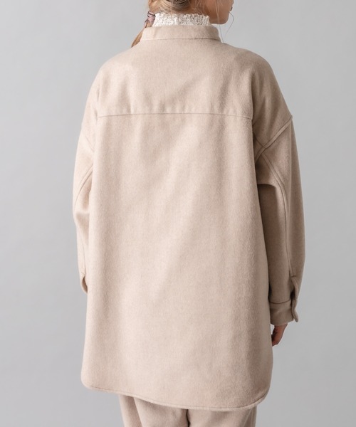 PUAL CE CIN（ピュアルセシン）の「JAPAN MADE／日本製シャツジャケット（シャツ/ブラウス・レディース・ライトベージュ/ブラウン・FREE）」の21枚目の写真
