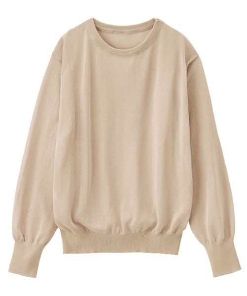 GeeRA(ジーラ)の「シアーニットプルオーバー(ニット/セーター・レディース・ブラック/ライトベージュ/グリーン・XX-LARGE/MEDIUM/LARGE/X-LARGE/SMALL)」の5枚目の写真