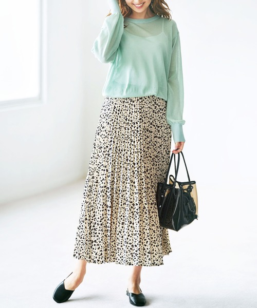 GeeRA(ジーラ)の「シアーニットプルオーバー(ニット/セーター・レディース・ブラック/ライトベージュ/グリーン・XX-LARGE/MEDIUM/LARGE/X-LARGE/SMALL)」の13枚目の写真