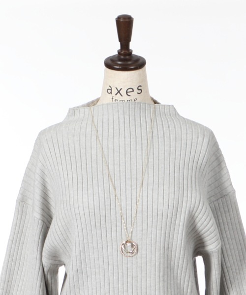 axes femme（アクシーズファム）の「ＮＣ付ボリューム袖ニット（ニット/セーター・レディース・グレー/ブルー/ブラック・MEDIUM）」の17枚目の写真