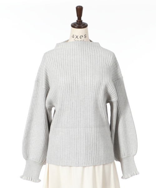 axes femme（アクシーズファム）の「ＮＣ付ボリューム袖ニット（ニット/セーター・レディース・グレー/ブルー/ブラック・MEDIUM）」の19枚目の写真