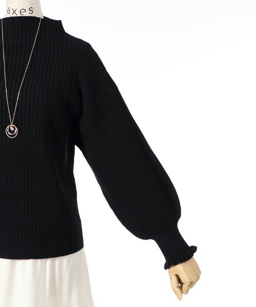 axes femme（アクシーズファム）の「ＮＣ付ボリューム袖ニット（ニット/セーター・レディース・グレー/ブルー/ブラック・MEDIUM）」の13枚目の写真