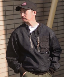 【WEB限定】【TYPE BLUE】ジョグデニム プルオーバー/JOG DENIM PULLOVER / MA-1 / ポケット