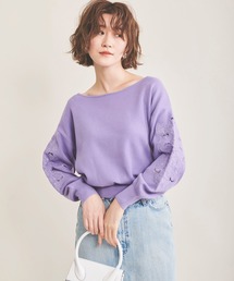 The Virgnia（ザ ヴァージニア）の「幾何学ショルダー刺繍ニット（ニット/セーター）」