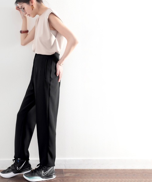 くぅ〜 ♡FENNELテパードパンツ☆ 新品☆定価１７９００円 ☆送料込 ☆ ベージュ 63/Mサイズ 選べる自分サイズ！窮屈感0＆上品細