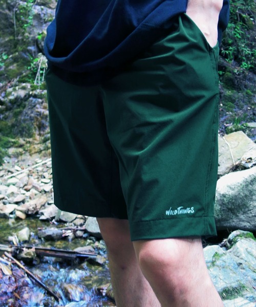WILD THINGS（ワイルドシングス）の「【WILDTHINGS / ワイルドシングス】BASE SHORTS ベースショーツ（その他パンツ・メンズ・ブラック/グレー/ピンク/ブルー/ベージュ/オリーブ/オレンジ/グリーン/グリーン系その他/テラコッタ/レオパード/グリーン系カモフラージュ/パープル/ターコイズブルー・L/M/S/XL）」の6枚目の写真