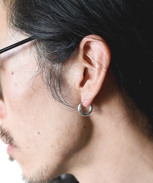 Pledge（プレッジ）の「【76】【Pledge（プレッジ）】SILVER925 ピアス（ペア）（ピアス（両耳用）・メンズ・シルバー・FREE）」の2枚目の写真