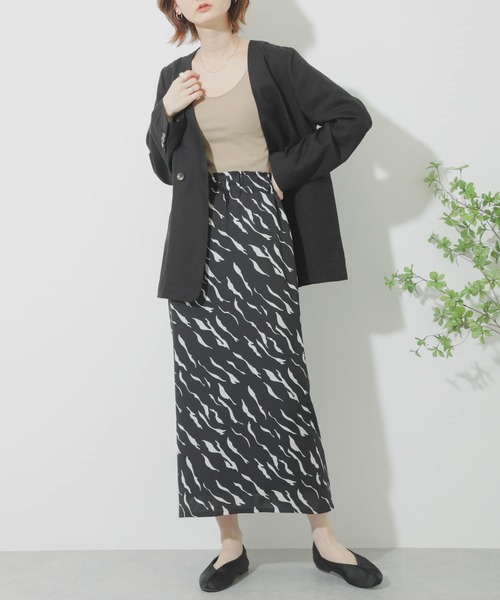 アニマルプリントスカート SENSE OF PLACE by URBAN RESEARCH（センスオブプレイスバイアーバン