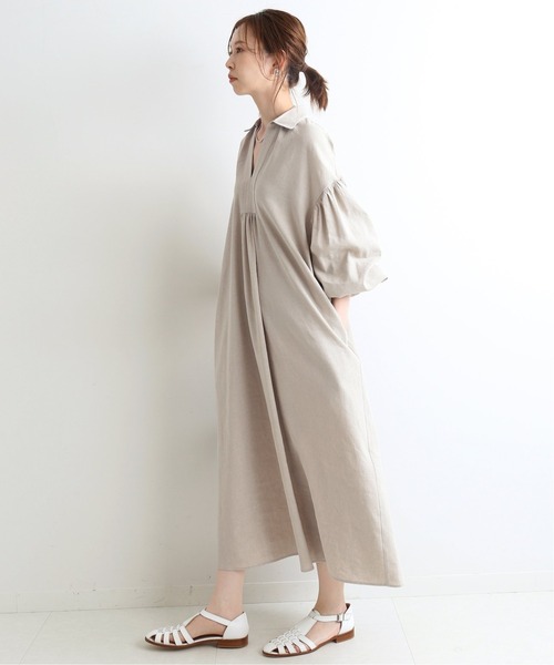 セール】スキッパーボリュームワンピース◇（ワンピース）｜IENA