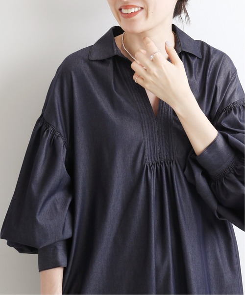 セール】スキッパーボリュームワンピース◇（ワンピース）｜IENA