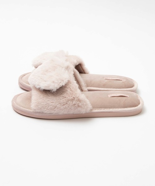 WEGO（ウィゴー）の「WEGO/ハートファールームシューズ（ルームシューズ/スリッパ・レディース・ベージュ/ピンク・FREE）」の4枚目の写真