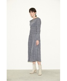 THROW by SLY | 【THROW】BACK OPEN WRINKLE DRESS/バックオープンドレス(ワンピース)