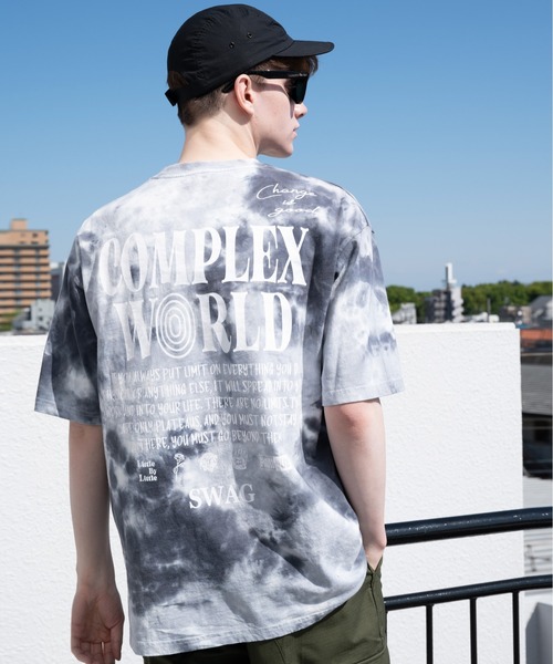 ８(eight)（エイト）の「タイダイ染め半袖ビッグＴシャツ（Tシャツ/カットソー・メンズ・グリーン系その他/ブルー系その他/ブラック系その他・MEDIUM/LARGE）」の2枚目の写真