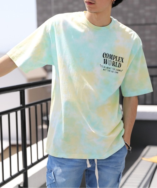 ８(eight)（エイト）の「タイダイ染め半袖ビッグＴシャツ（Tシャツ/カットソー・メンズ・グリーン系その他/ブルー系その他/ブラック系その他・MEDIUM/LARGE）」の3枚目の写真