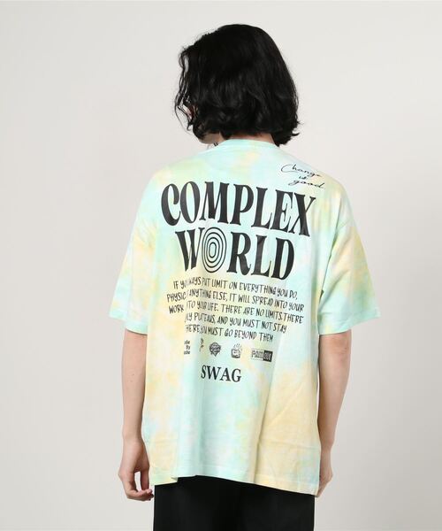 ８(eight)（エイト）の「タイダイ染め半袖ビッグＴシャツ（Tシャツ/カットソー・メンズ・グリーン系その他/ブルー系その他/ブラック系その他・MEDIUM/LARGE）」の6枚目の写真