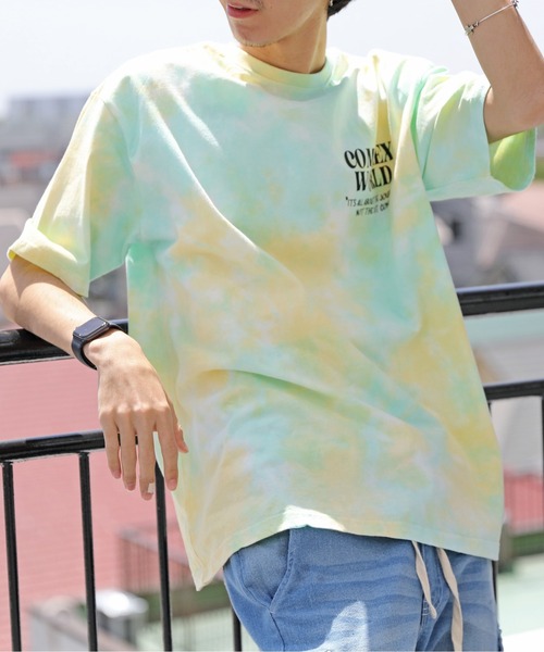 ８(eight)（エイト）の「タイダイ染め半袖ビッグＴシャツ（Tシャツ/カットソー・メンズ・グリーン系その他/ブルー系その他/ブラック系その他・MEDIUM/LARGE）」の21枚目の写真