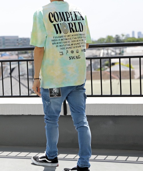 ８(eight)（エイト）の「タイダイ染め半袖ビッグＴシャツ（Tシャツ/カットソー・メンズ・グリーン系その他/ブルー系その他/ブラック系その他・MEDIUM/LARGE）」の22枚目の写真