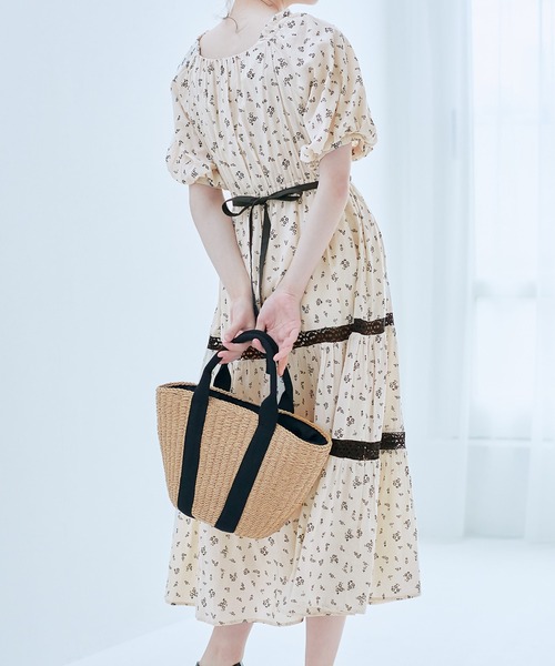 OLIVE des OLIVE（オリーブデオリーブ）の「ティアードワンピース（ワンピース・レディース・ライトグレー/ブラック×ホワイト/ホワイト系その他/ピンク系その他・FREE）」の10枚目の写真