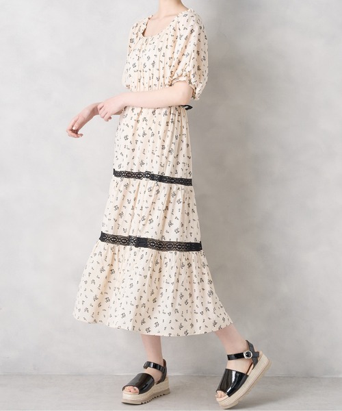 OLIVE des OLIVE（オリーブデオリーブ）の「ティアードワンピース（ワンピース・レディース・ライトグレー/ブラック×ホワイト/ホワイト系その他/ピンク系その他・FREE）」の13枚目の写真