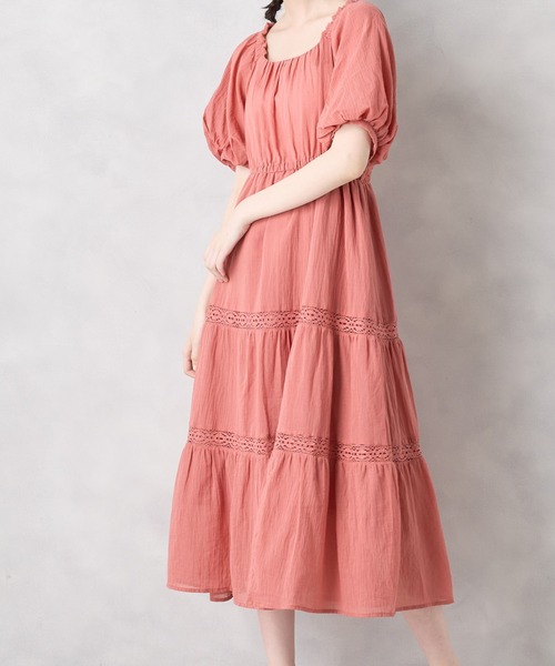 OLIVE des OLIVE（オリーブデオリーブ）の「ティアードワンピース（ワンピース・レディース・ライトグレー/ブラック×ホワイト/ホワイト系その他/ピンク系その他・FREE）」の15枚目の写真