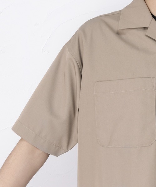 KANGOL（カンゴール）の「KANGOL カンゴール ワイドな身幅でゆったり着れる オープンカラーシャツ（シャツ/ブラウス・メンズ・ライトグレー/ブラック/グリーン・L/XL/M）」の13枚目の写真
