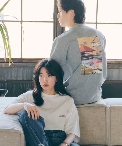 SEVENDAYS=SUNDAY（セブンデイズサンデイ）の「HARBOUR PLACE TEE　＊（Tシャツ/カットソー・レディース・杢グレー/オフホワイト・S/M/L）」の22枚目の写真