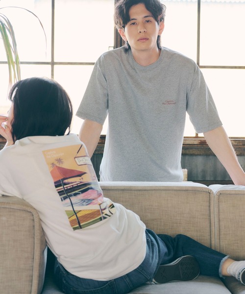 SEVENDAYS=SUNDAY（セブンデイズサンデイ）の「HARBOUR PLACE TEE　＊（Tシャツ/カットソー・レディース・杢グレー/オフホワイト・S/M/L）」の21枚目の写真