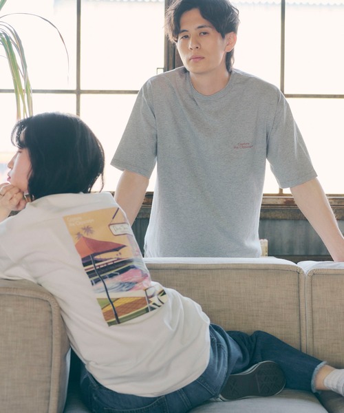 SEVENDAYS=SUNDAY（セブンデイズサンデイ）の「HARBOUR PLACE TEE　＊（Tシャツ/カットソー・レディース・杢グレー/オフホワイト・S/M/L）」の3枚目の写真