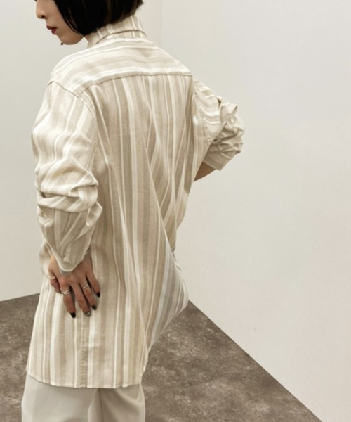 apres jour mignon(アプレジュールミニョン)の「アソートストライプシャツ 【ZOZOTOWN限定アイテム】(シャツ/ブラウス・レディース・ベージュ/アイボリー/ライトベージュ・X-LARGE/フリー)」の16枚目の写真