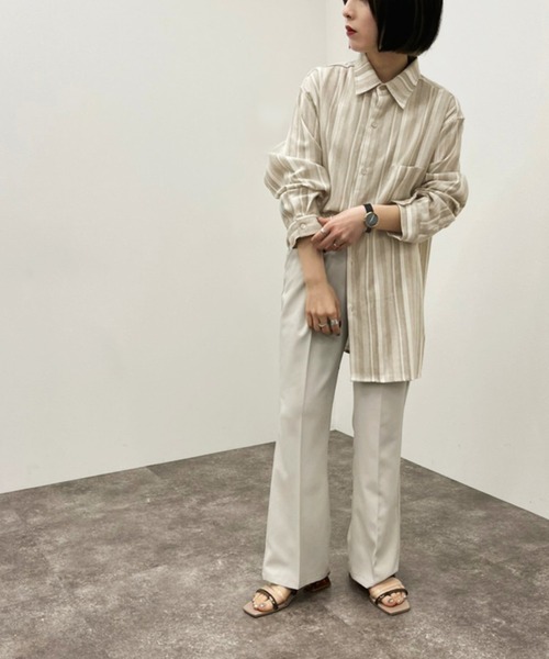 apres jour mignon(アプレジュールミニョン)の「アソートストライプシャツ 【ZOZOTOWN限定アイテム】(シャツ/ブラウス・レディース・ベージュ/アイボリー/ライトベージュ・X-LARGE/フリー)」の19枚目の写真