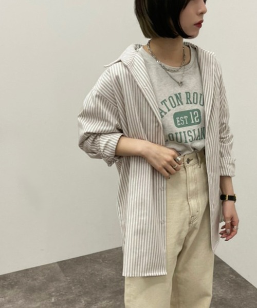 apres jour mignon(アプレジュールミニョン)の「アソートストライプシャツ 【ZOZOTOWN限定アイテム】(シャツ/ブラウス・レディース・ベージュ/アイボリー/ライトベージュ・X-LARGE/フリー)」の22枚目の写真