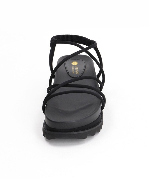 179/WG（イチナナキュウダブルジー）の「クロスコードサンダル（サンダル・レディース・ベージュ/グリーン/ブラック・LARGE/MEDIUM）」の4枚目の写真