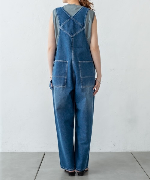 mystic（ミスティック）の「ワークデニムサロペット（サロペット/オーバーオール・レディース・オフホワイト/ブルー・FREE）」の9枚目の写真