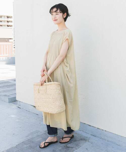 かぐれ（カグレ）の「ピンタックワンピース（ワンピース・レディース・ライトベージュ/ブルー/ブラック系その他・FREE）」の11枚目の写真