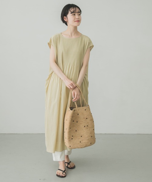 かぐれ　フレンチスリーブ　ピンタックワンピース　美品☆ かぐれ（カグレ）の「ピンタックワンピース（ワンピース）」 - WEAR