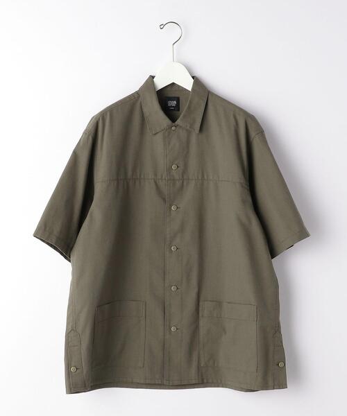 green label relaxing（グリーンレーベルリラクシング）の「OLT ★ [ GLR/ lab ] ブッチャー 半袖 シャツ（シャツ/ブラウス・メンズ・モカ/ライム/オレンジ系その他・MEDIUM/LARGE/X-LARGE/SMALL）」の9枚目の写真