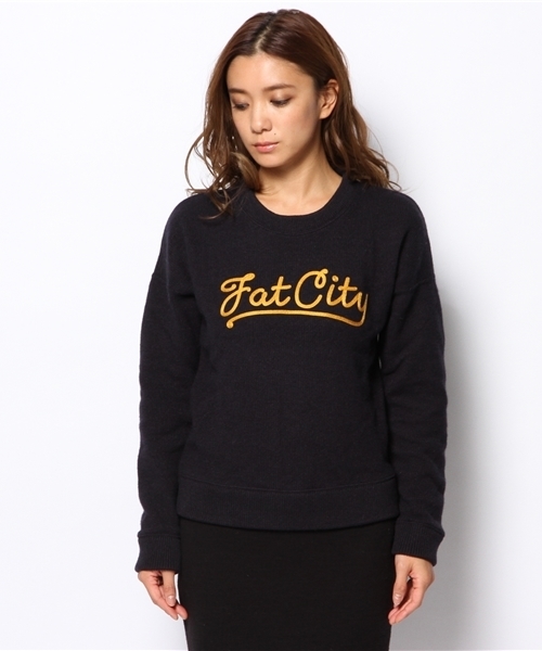 HYSTERIC GLAMOUR（ヒステリックグラマー）の「FAT CITY刺繍 SW（スウェット・レディース・ピンク/ブルー/ネイビー・FREE）」の9枚目の写真