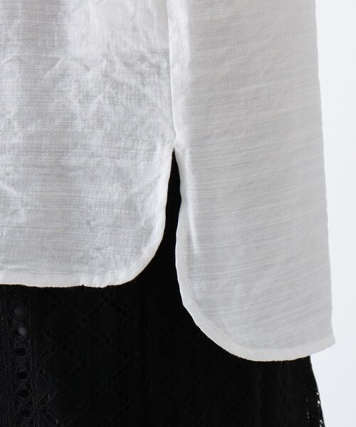 Cutie Blonde（キューティーブロンド）の「◆【S-L/2点セット】BIG襟付きブラウス（シャツ/ブラウス・レディース・ベージュ/オフホワイト/カーキ・01/02/03）」の13枚目の写真