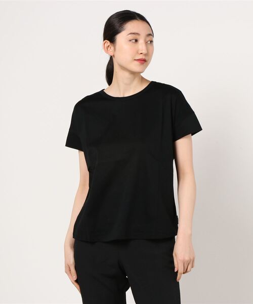 MAISON SCOTCH（メゾンスコッチ）の「MAISON SCOTCH(メゾン スコッチ)　シンプルTEE（Tシャツ/カットソー・レディース・ブラック/ブラウン/その他・SMALL）」の2枚目の写真