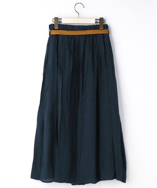 NICOLE white(ニコルホワイト)の「ベルト付きギャザースカート(スカート・レディース・ネイビー/カーキ/オレンジ・FREE)」の19枚目の写真