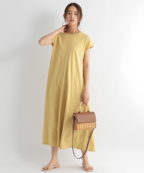 Andemiu(アンデミュウ)の「バックシャンカットワンピース951578(ワンピース・レディース・ブラック/イエロー/ダークグリーン・FREE)」の9枚目の写真