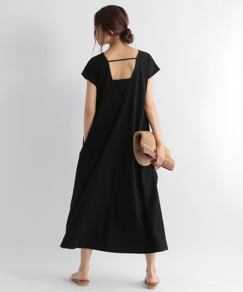 Andemiu(アンデミュウ)の「バックシャンカットワンピース951578(ワンピース・レディース・ブラック/イエロー/ダークグリーン・FREE)」の11枚目の写真