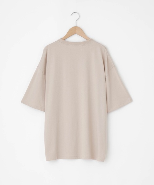 timecapsule（タイムカプセル）の「【timecapsule】「レトロなデイジー」ティータイム刺繍半袖ビッグTシャツ（Tシャツ/カットソー・レディース・ホワイト/ミント/モカ/ライトベージュ・FREE）」の7枚目の写真