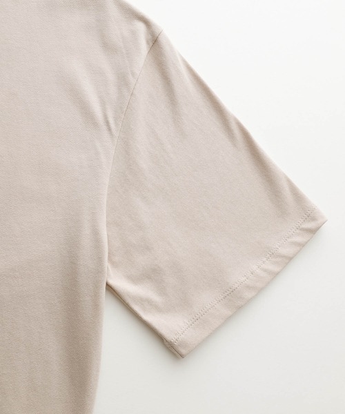 timecapsule（タイムカプセル）の「【timecapsule】「レトロなデイジー」ティータイム刺繍半袖ビッグTシャツ（Tシャツ/カットソー・レディース・ホワイト/ミント/モカ/ライトベージュ・FREE）」の22枚目の写真