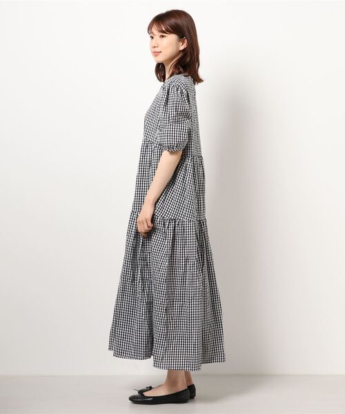 MODE ROBE（モードローブ）の「ギンガムチェックロングワンピース（ワンピース・レディース・チェック・FREE）」の17枚目の写真