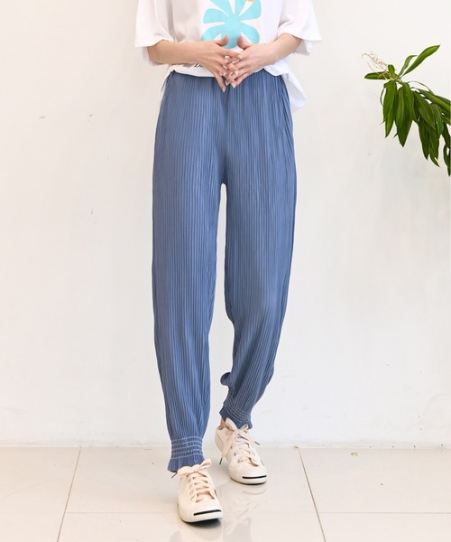 me+em select（ミームセレクト）の「リンクルフリージョガーパンツ（その他パンツ・レディース・チャコールグレー/ブラック/ベージュ/グレー/ブルー・FREE）」の19枚目の写真