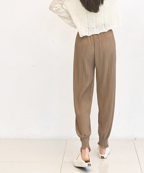 me+em select（ミームセレクト）の「リンクルフリージョガーパンツ（その他パンツ・レディース・チャコールグレー/ブラック/ベージュ/グレー/ブルー・FREE）」の13枚目の写真