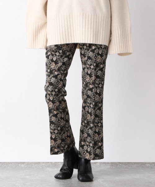 JEANASIS（ジーナシス）の「アソートジャガードトラウザー/959364（スラックス・レディース・レオパード/ホワイト系その他/グリーン系その他/ブラウン系その他/ブラック系その他/ブラック系その他2/パープル系その他・SMALL/MEDIUM）」の3枚目の写真