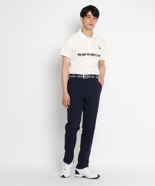 adabat（アダバット）の「◆【バックプリント】グラフィックプリント 半袖ポロシャツ（ポロシャツ・メンズ・ネイビー/ホワイト・46/48/50）」の5枚目の写真