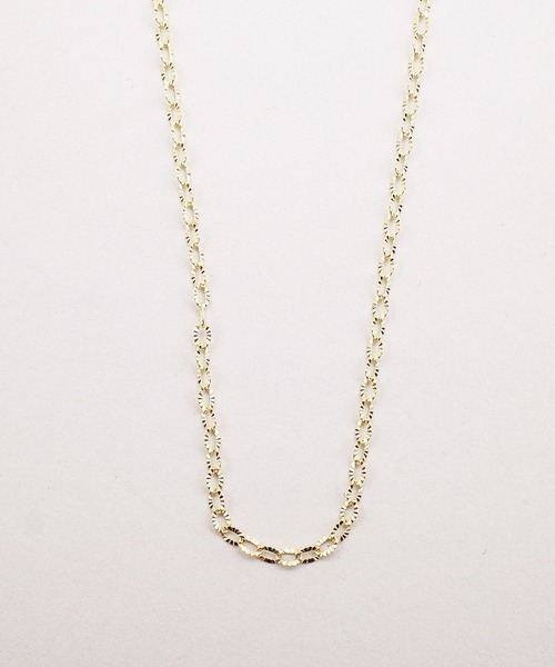 ISOLATION（アイソレーション）の「【ISOLATION / アイソレーション】 K10YG Petal chain Necklace / ペタルチェーンネックレス（ネックレス・レディース・ゴールド・40cm）」の3枚目の写真